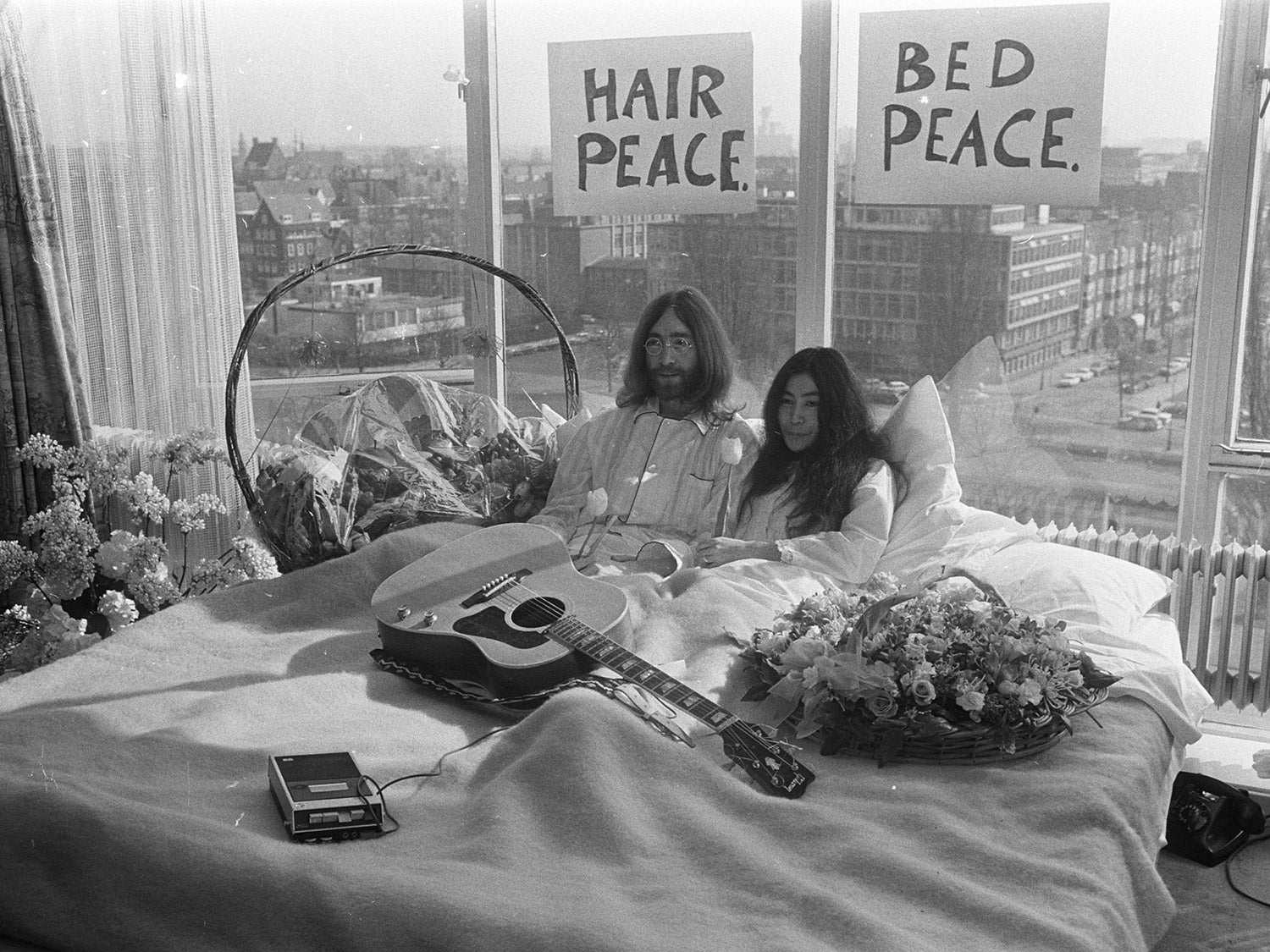 Photographer Reflects On Capturing John And Yokos Bed In When He Was Only Years Old