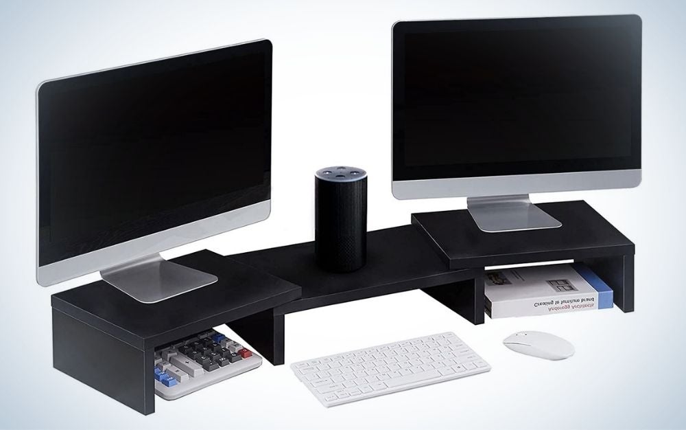 monitor and computer stand