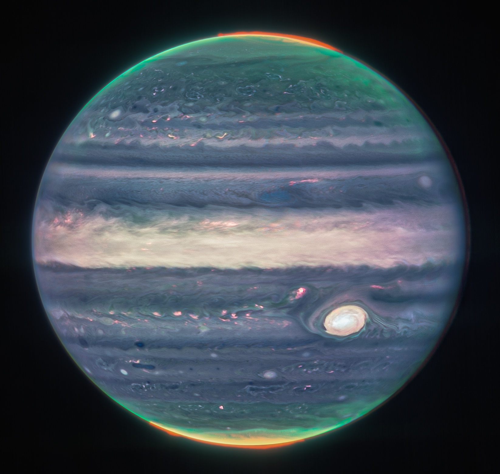 A stormy, iridescent Jupiter shines bright in Webb’s latest images